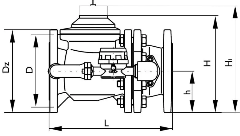 Габаритные размеры счетчика воды ВСХНК