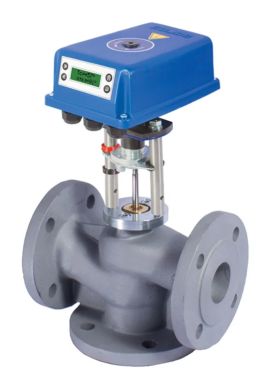 Клапан-регулятор температуры для отопления и ГВС с ЭИМ ВЭП-2ХХ