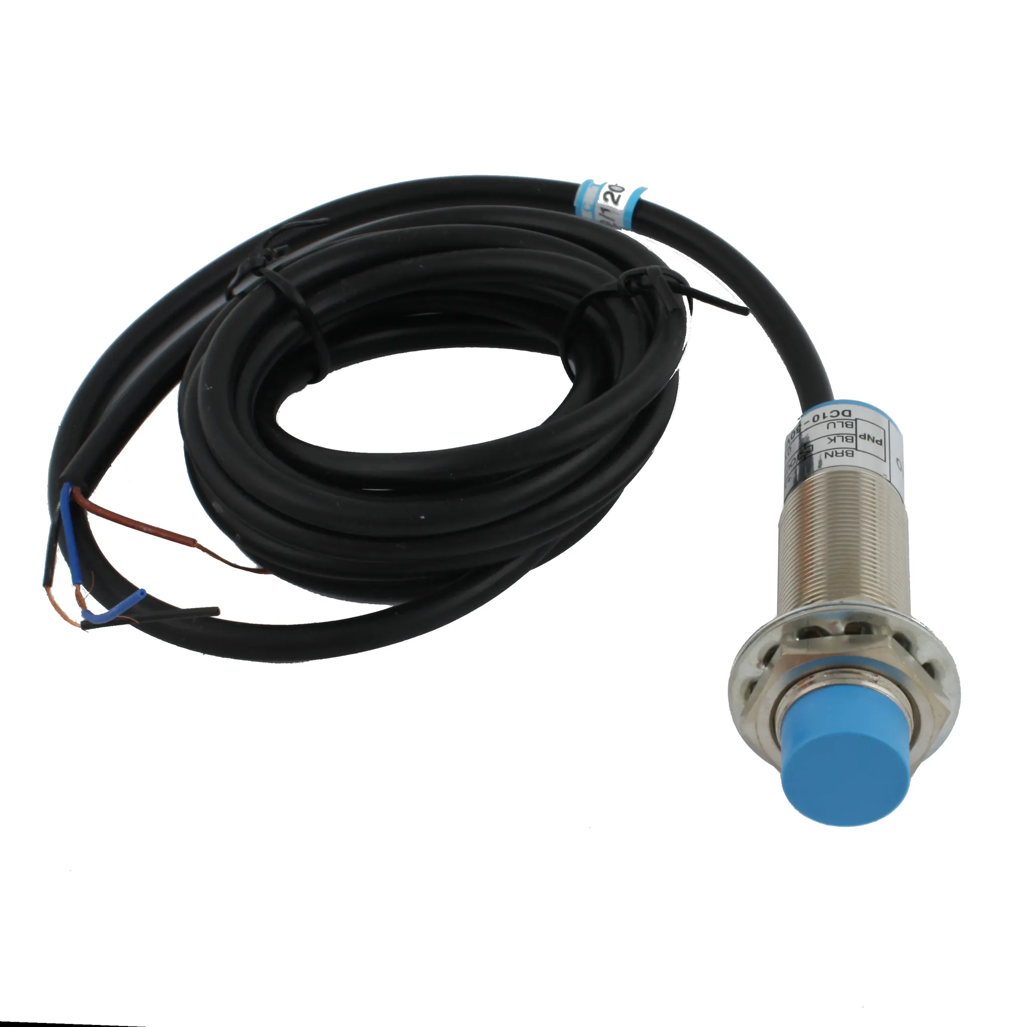 INNOCONT Емкостный датчик, M18x1, L=71 мм, зона срабатывания 10 мм, -25 +60 С, 12…24 VDC, IP65, выход: PNP NO, макс. ток 200 мА, кабель 2 м SC-18P10C