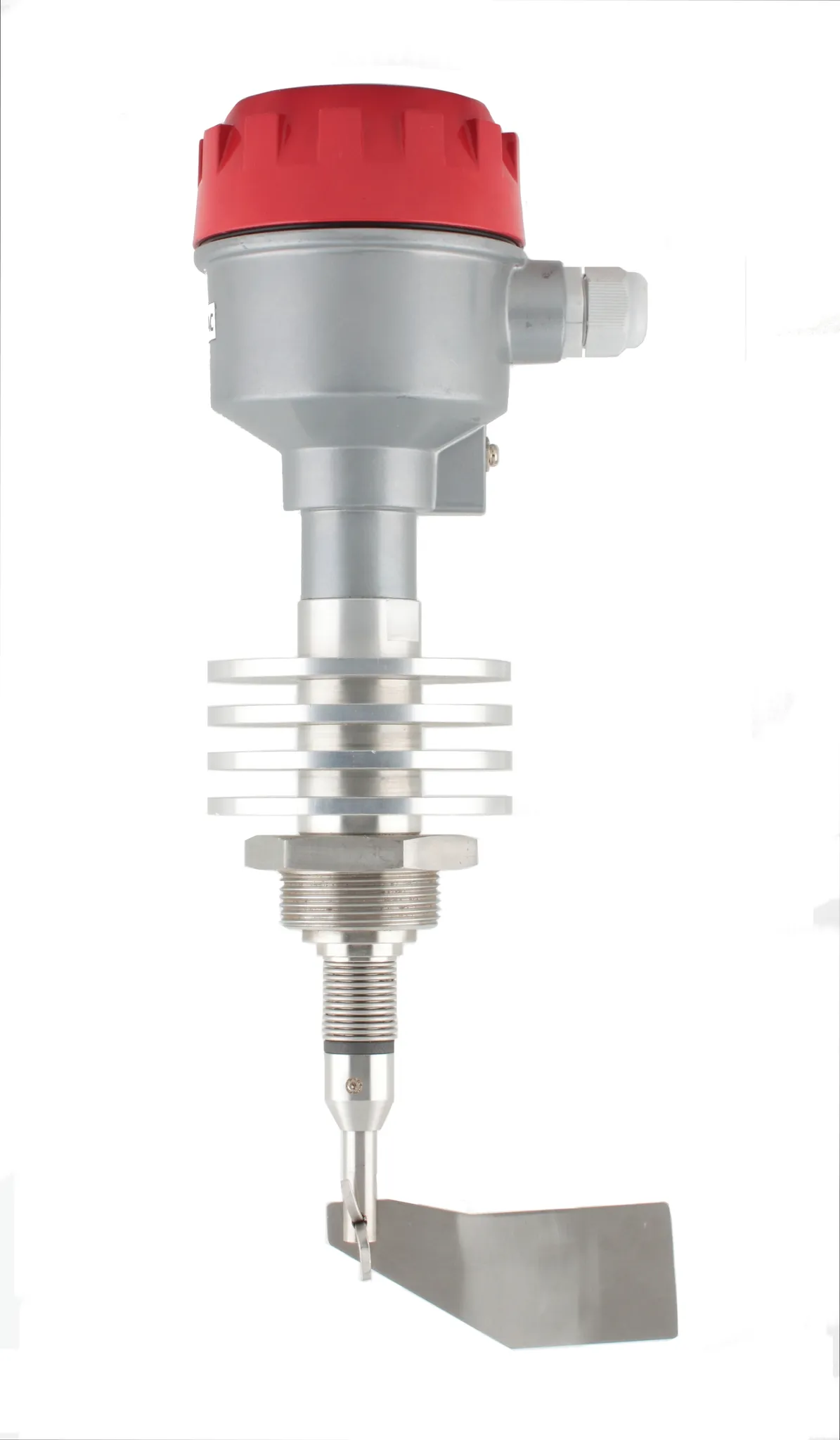 Механический ротационный датчик предельного уровня сыпучих материалов в алюм. корпусе, -40 +600 С, Рmax=0.8 bar, 220 VAC, IP65, лопасть 40х98 мм, нерж. сталь, скорость вращения 1 об/мин, соединение- резьба 1 1/2", нерж. сталь, трубное удлинение 500 мм, не