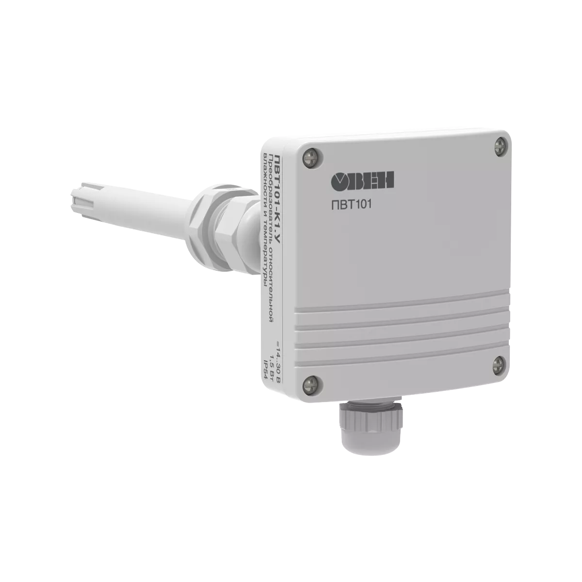 ПВТ101 канальный датчик (преобразователь) влажности и температуры