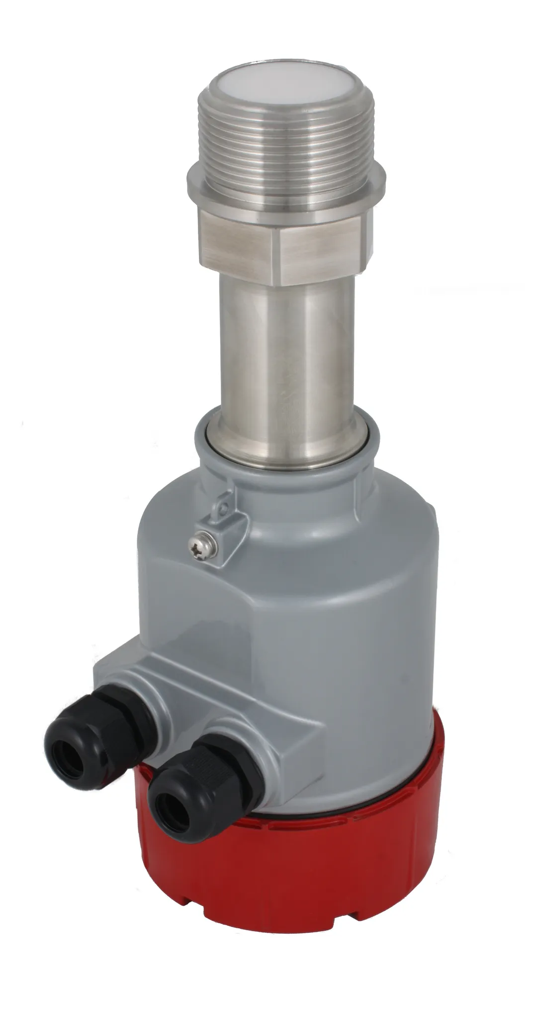 Микроволновый сигнализатор потока сыпучих материалов в корпусе из нерж. стали, взрывозащ. ТР ТС 012/2011, зона действия до 1,2 м, -40 +150 С, Pmax=25 bar, 30-250 VAC - 20-35 VDC, IP 67, соединение- резьба G 1 1/2", нерж. сталь 304, 2 кабельных ввода, выхо