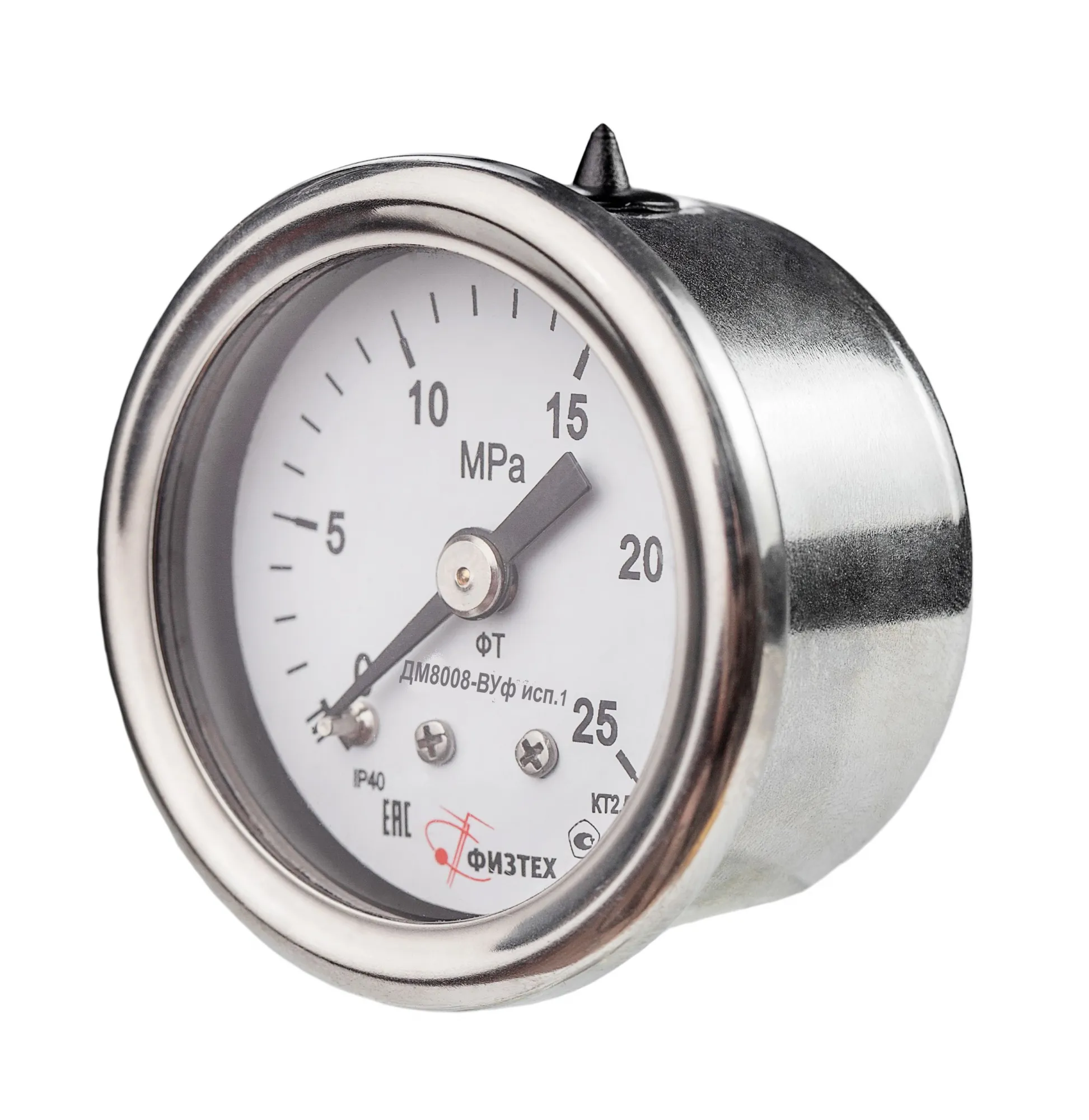 Манометры виброустойчивые ДМ8008-ВУф исп 1 ОШ d.40 (Диаметр: 40 мм)