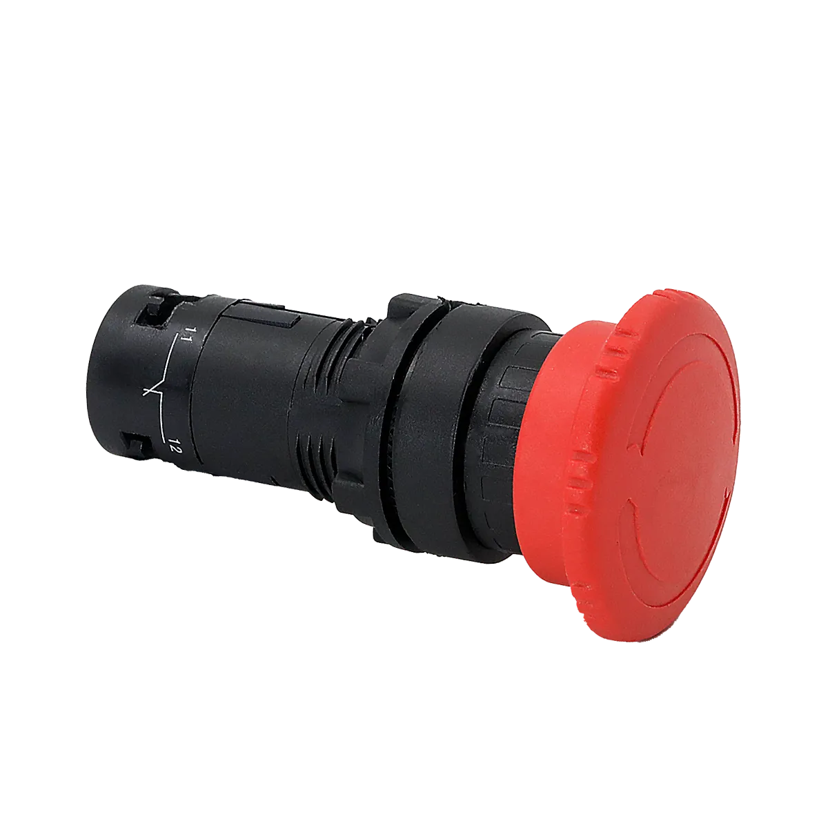 Кнопка грибовидная красная, возврат поворотом c фиксацией, Ø 40 мм,  1NC, IP54, пластик