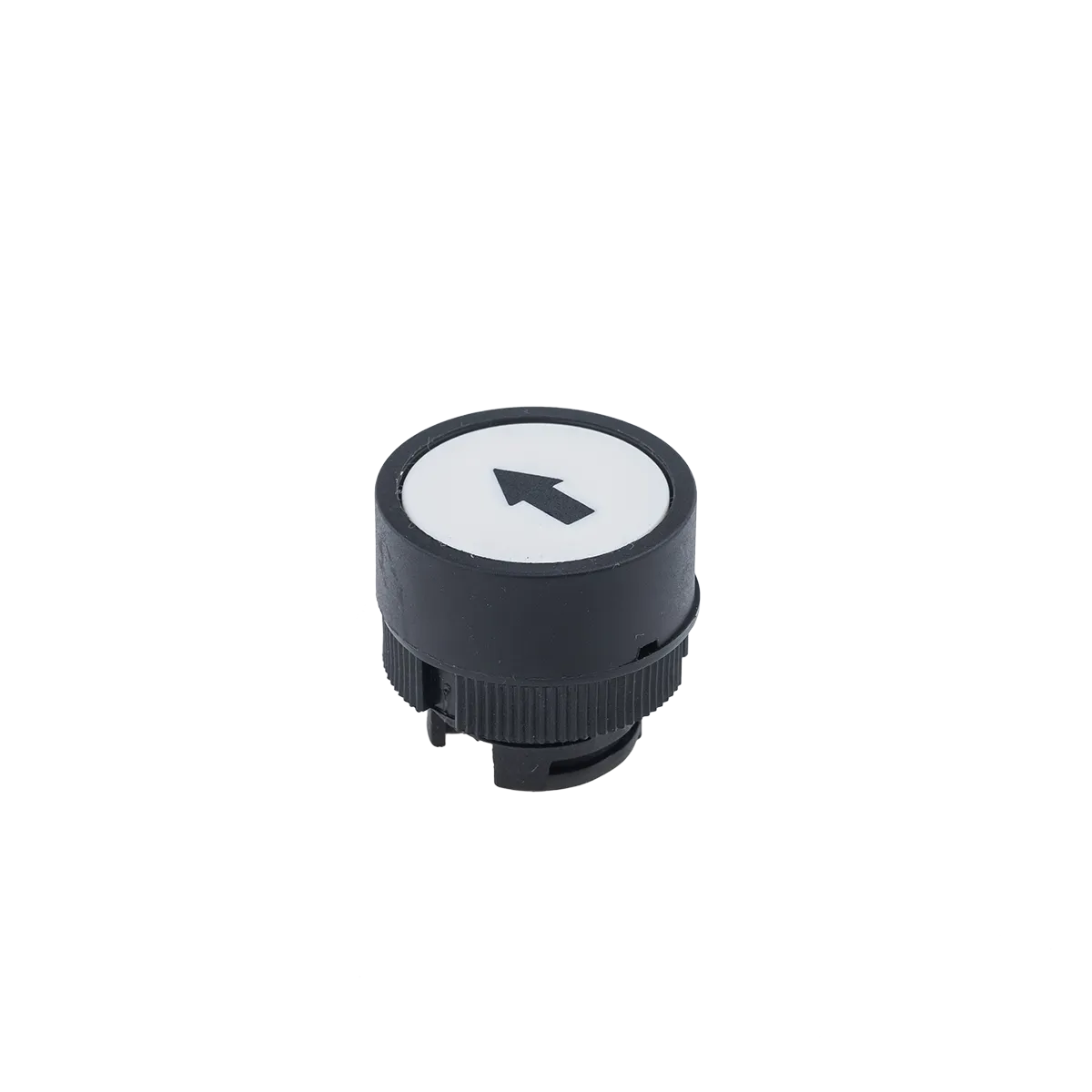 Головка кнопки белый "стрелка вверх", пластик