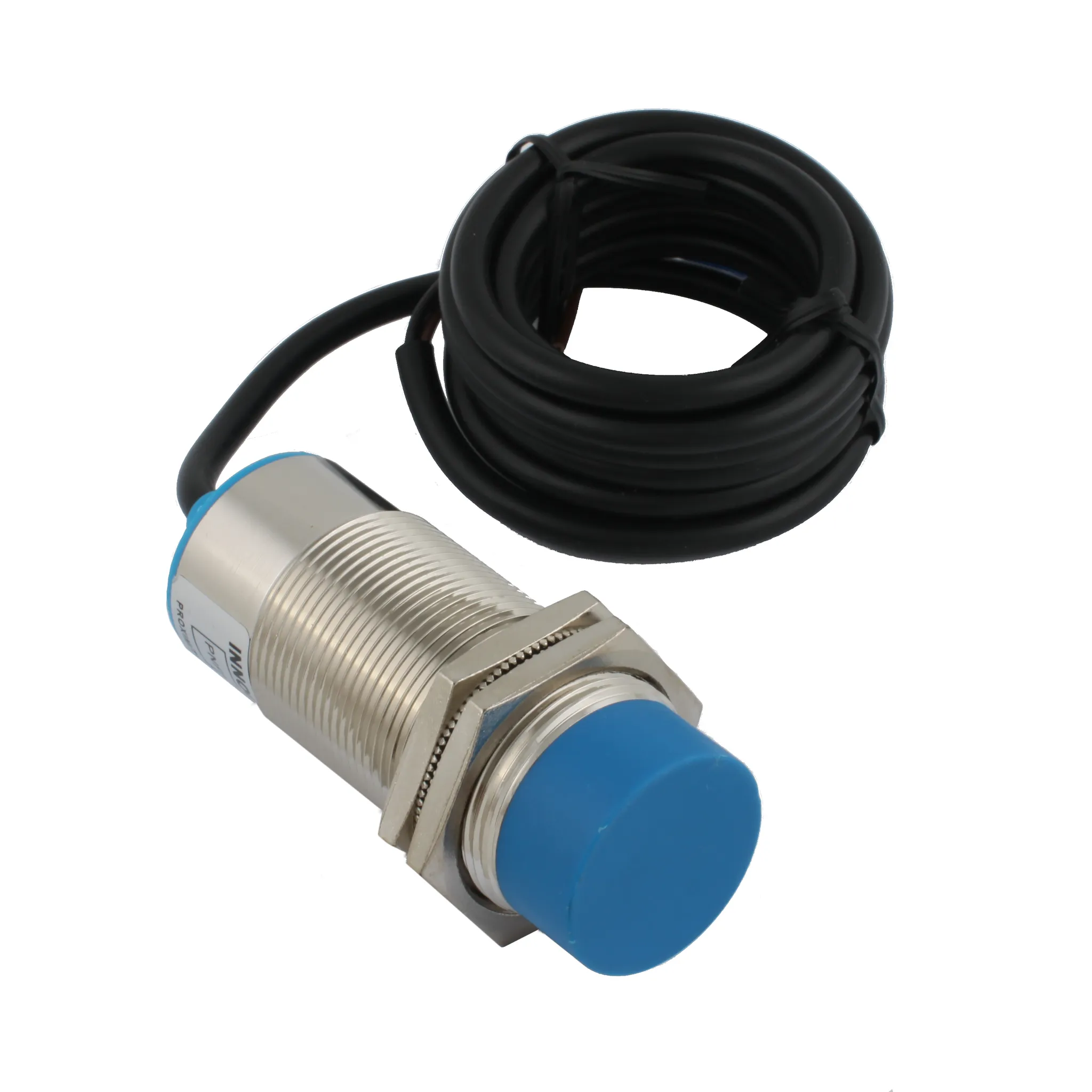 INNOCONT Емкостный датчик, M30x1,5, L=78 мм, зона срабатывания 15 мм, -25 +60 С, 12…24 VDC, IP65, выход: PNP NO, макс. ток 200 мА, кабель 2 м SC-30P15C