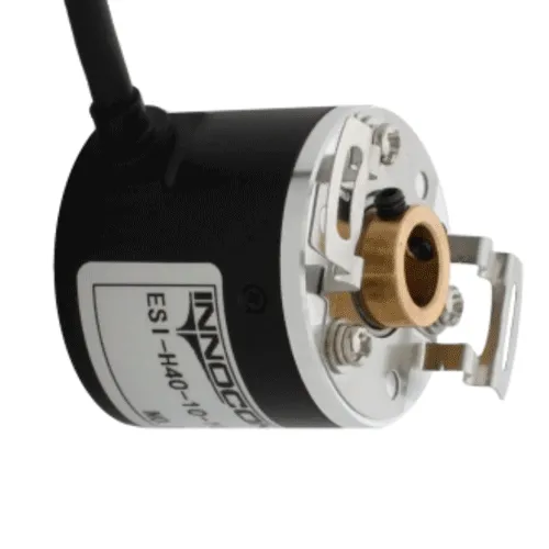 Инкрементальный энкодер D=40мм, полый вал 10мм, 500 имп/об, 5VDC, выход TTL, IP54, -20…+80°C, радиальный кабель 2м