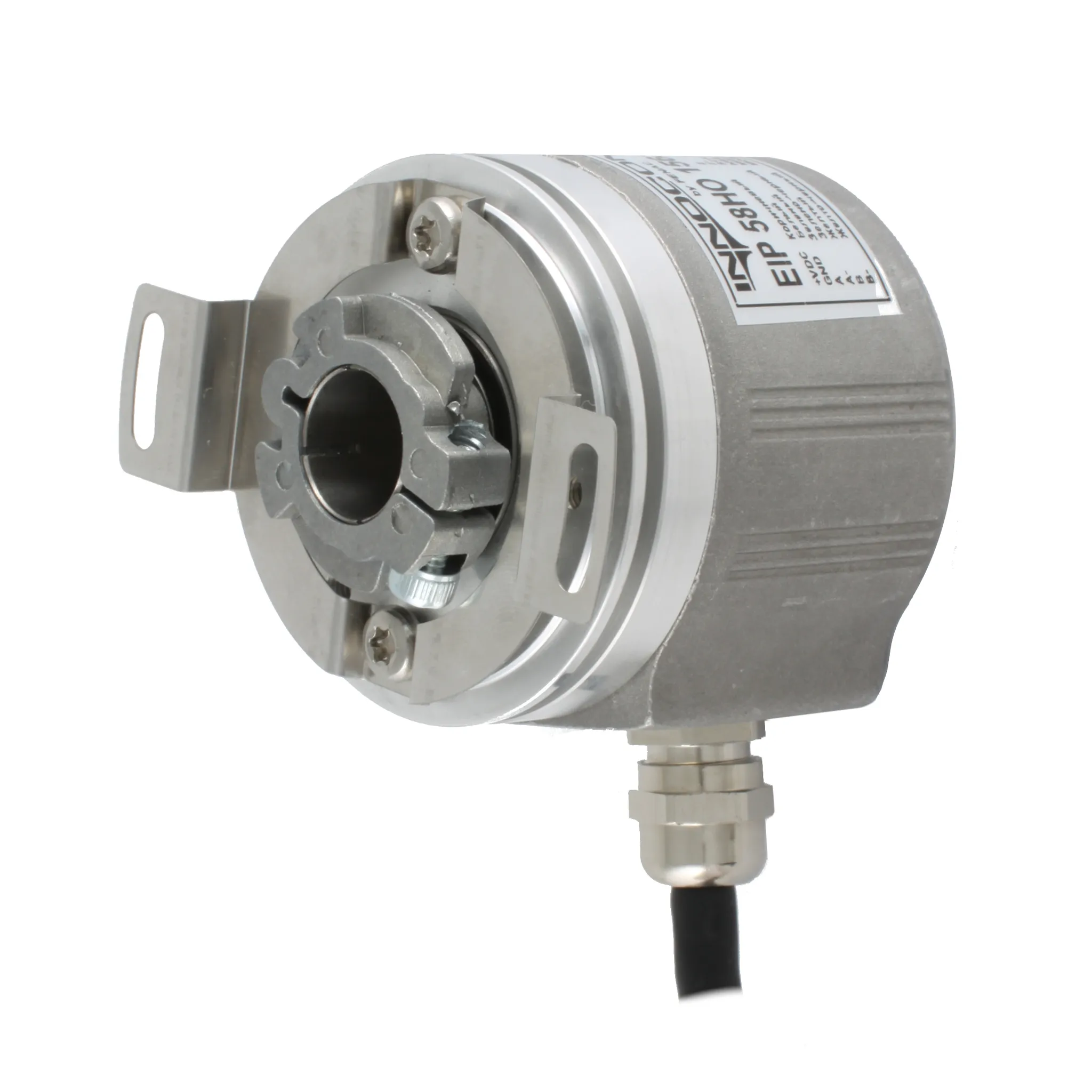 Инкрементальный программируемый энкодер D=58мм, полый вал 15мм, 3000 имп/об, 5…30VDC, выход TTL/HTL с инверсией, IP6