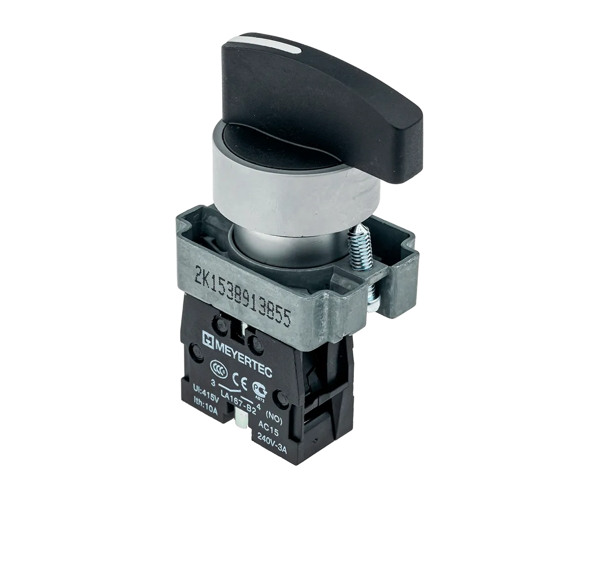 Переключатель длинная ручка, 2 положения, 1NO, с фиксацией