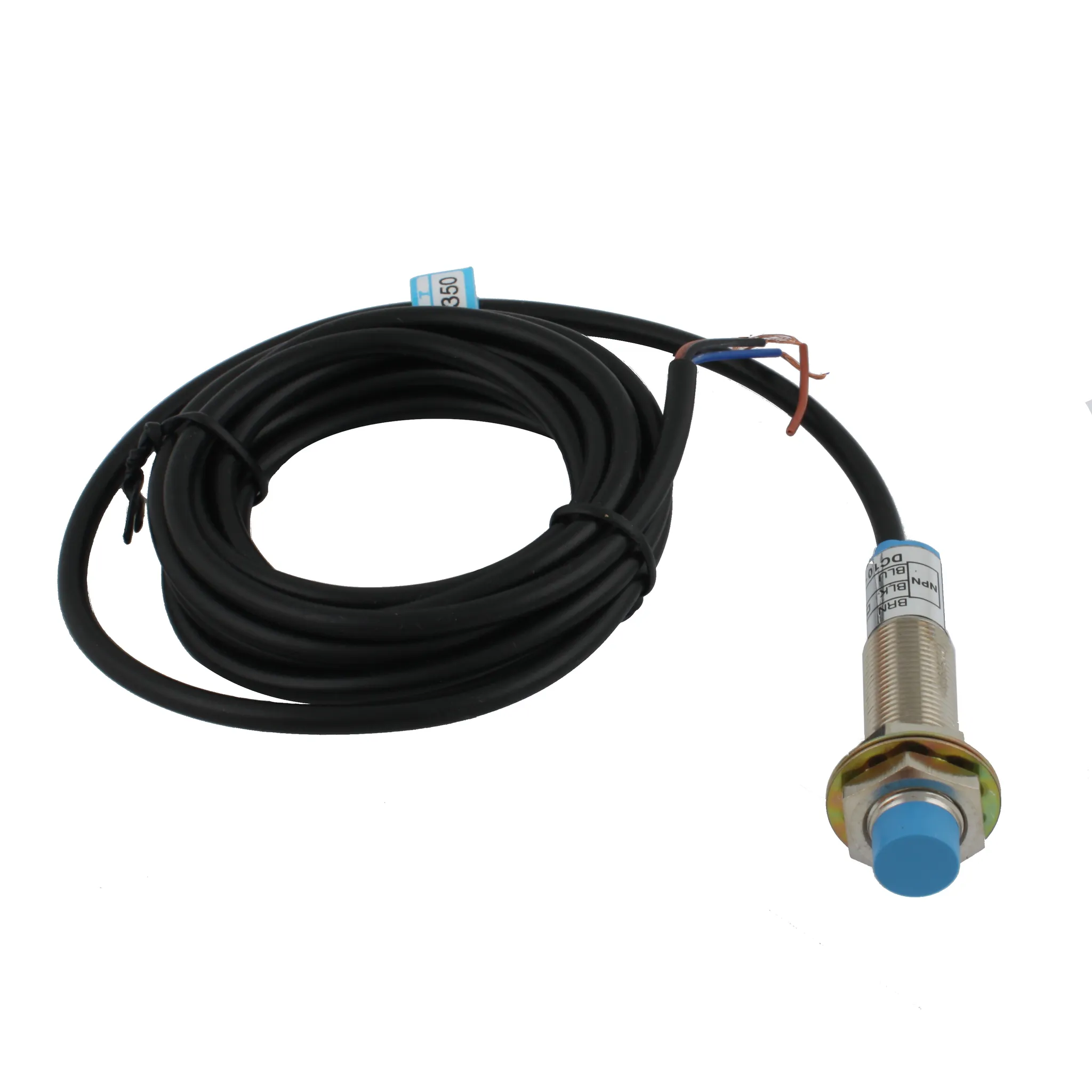 INNOCONT Индуктивный датчик, M12x1, L=61 мм, неэкранированный, зона срабатывания 4 мм, -25 +60 С, 12…24 VDC, IP65, выход: NPN NO, макс. ток 200 мА, кабель 2 м SL-12N4C