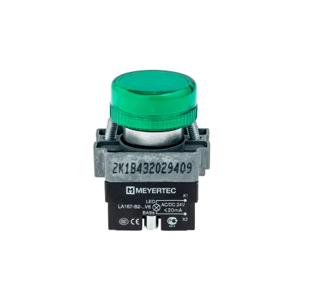 Сигнальная лампа зеленый, 24V AC/DC